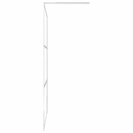 Bruseskærme Sølv 100 x 195 cm Glas og Aluminium