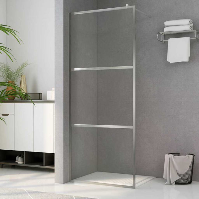 Bruseskærme Sølv 100 x 195 cm Glas og Aluminium