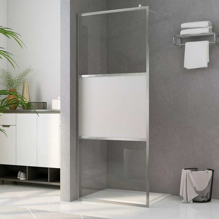 Bruseskærme Sølv 80 x 195 cm Glas og Aluminium