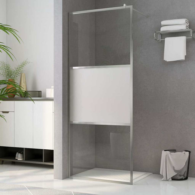 Bruseskærme Sølv 100 x 195 cm Glas og Aluminium