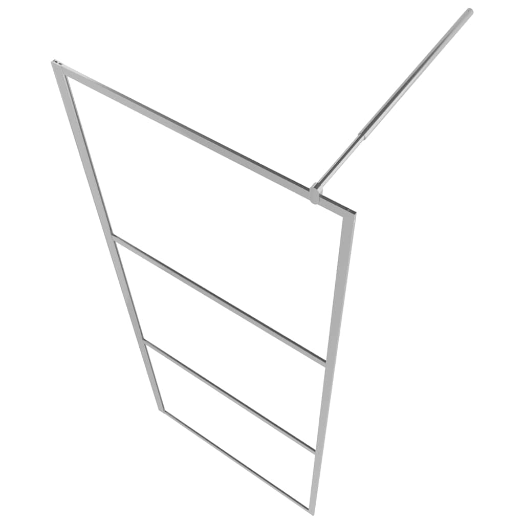 brusevæg med halvt matteret ESG-glas 115x195 cm