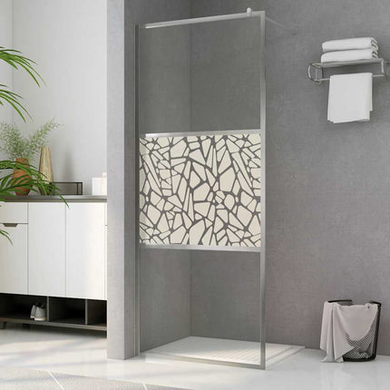 Bruseskærme Sølv 90 x 195 cm Glas og Aluminium