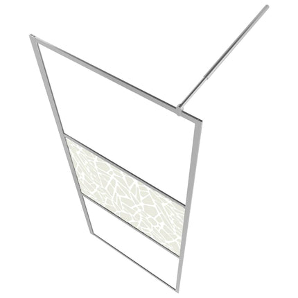 Bruseskærme Sølv 115 x 195 cm Glas og Aluminium