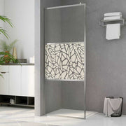 brusevæg ESG-glas med stendesign 115x195 cm