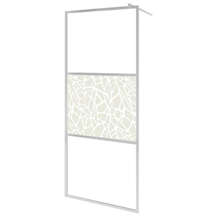 Bruseskærme Sølv 140 x 195 cm Glas og Aluminium