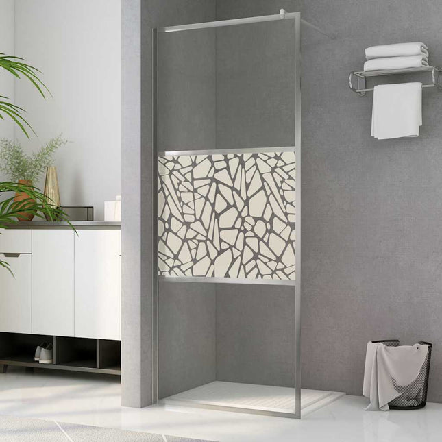 Bruseskærme Sølv 140 x 195 cm Glas og Aluminium
