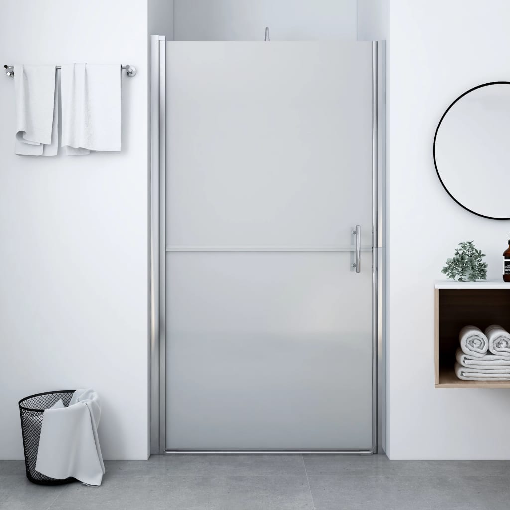 brusedør 100x178 cm matteret hærdet glas billede
