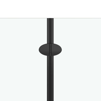 foldbar brusekabine 2 paneler ESG 95x140 cm sort