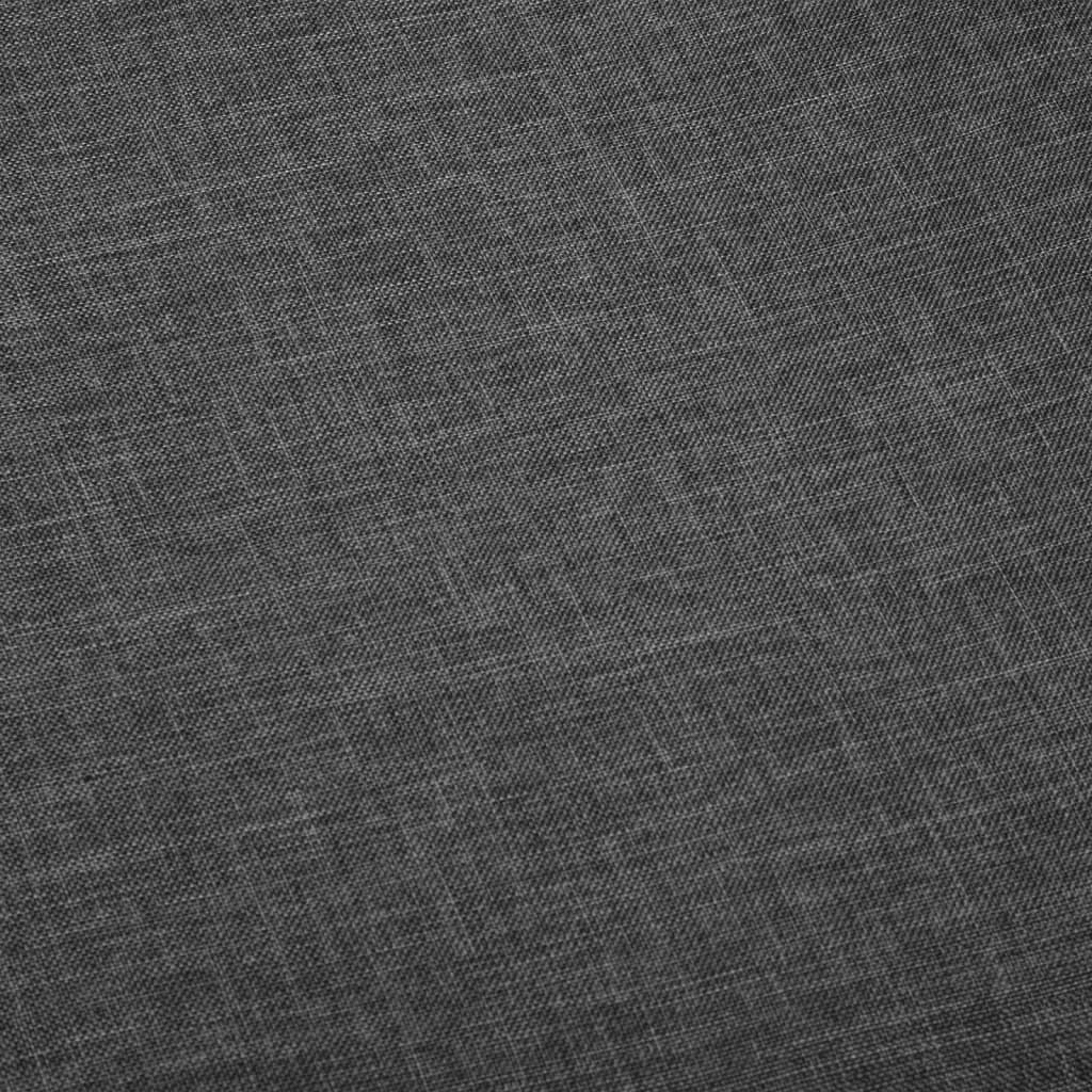 spisebordsstole 2 stk. stof mørkegrå