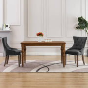 spisebordsstole 2 stk. stof grå