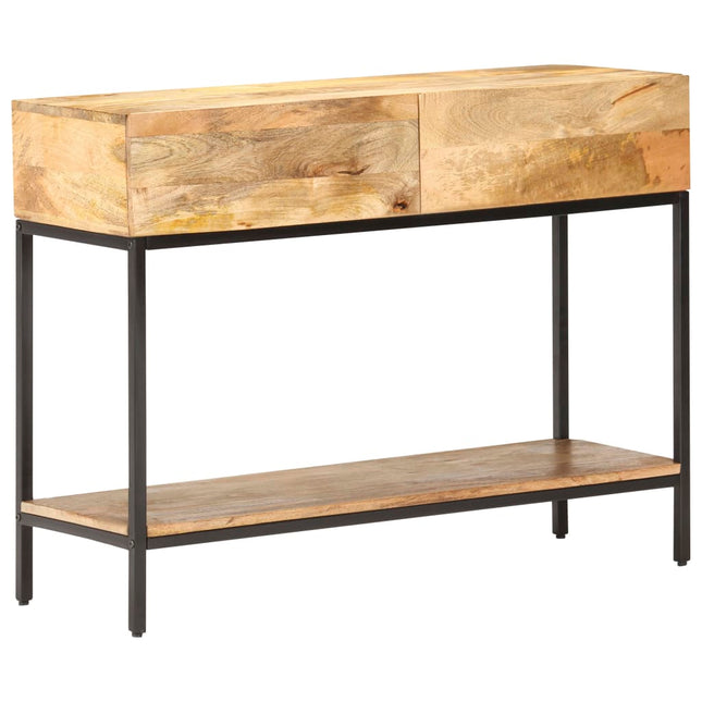 konsolbord 100x35x76 cm massivt mangotræ