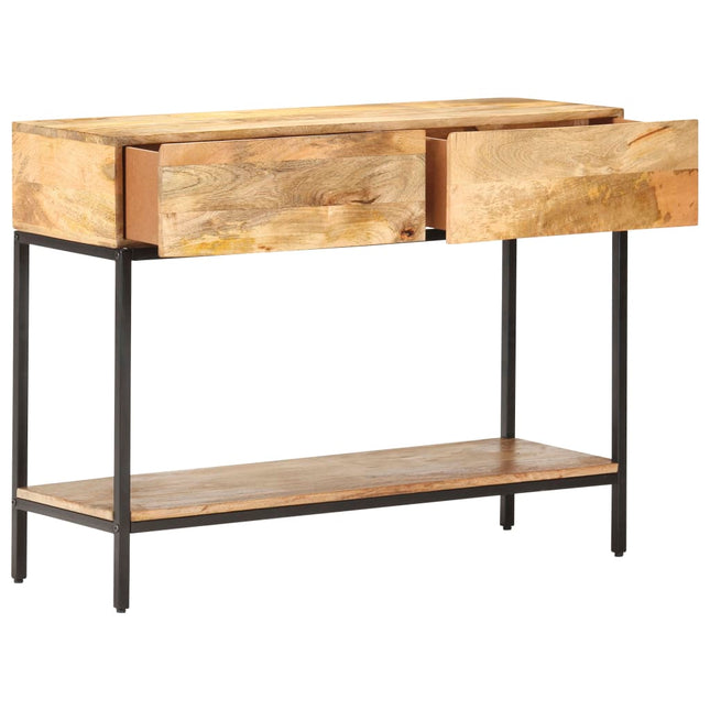 konsolbord 100x35x76 cm massivt mangotræ