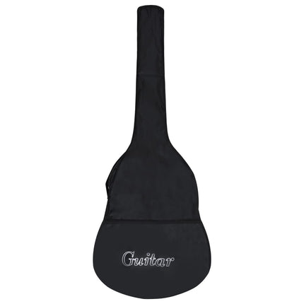 klassisk guitar med taske for begyndere 4/4 39" sort