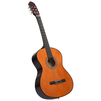 klassisk guitar med taske for begyndere 4/4 39"