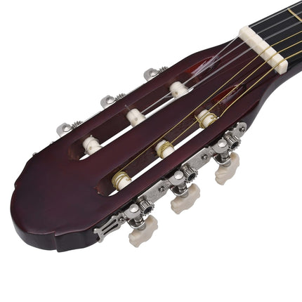 klassisk guitar med taske for begyndere 4/4 39"