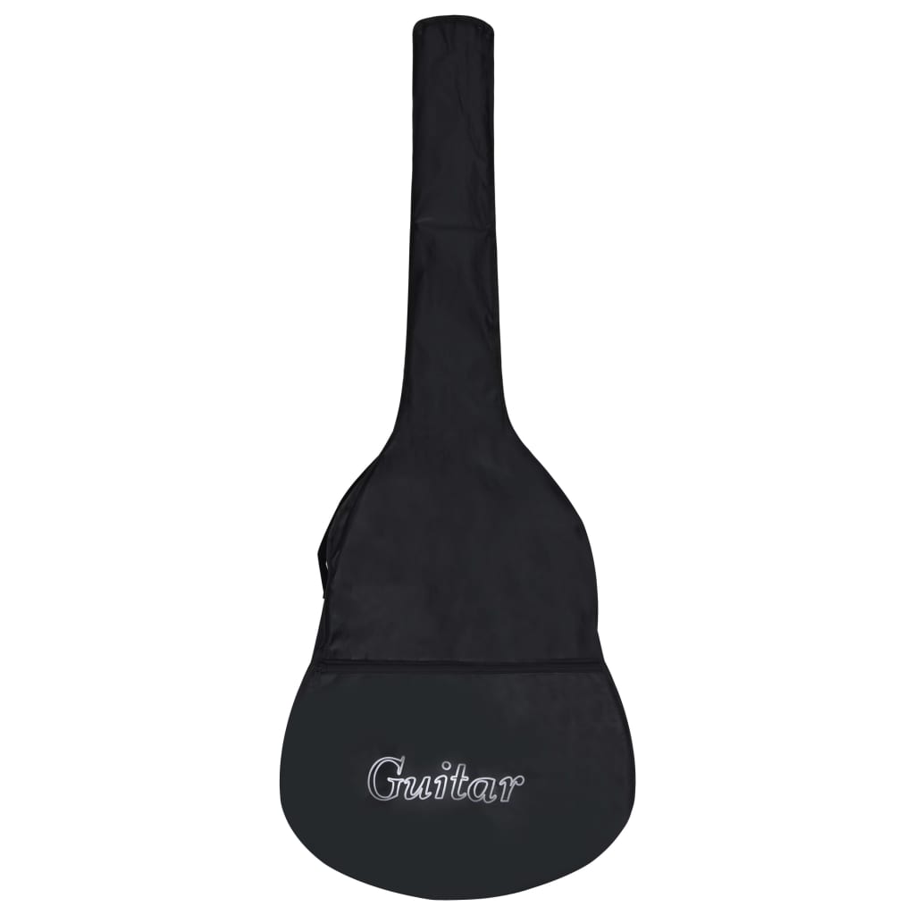 klassisk guitar med taske for begyndere og børn 1/2 34" blå