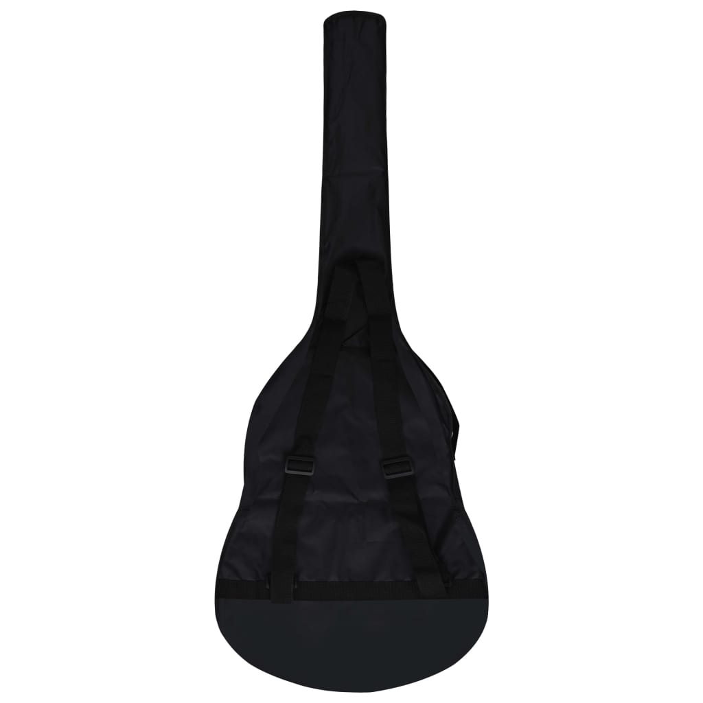 klassisk guitar med taske for begyndere og børn 1/2 34" sort