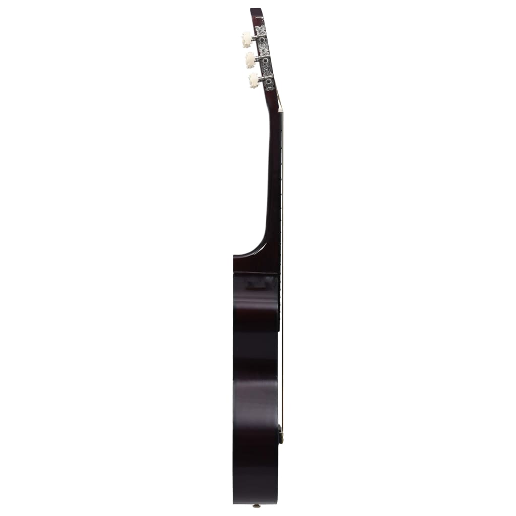 klassisk guitar med taske for begyndere og børn 1/2 34"