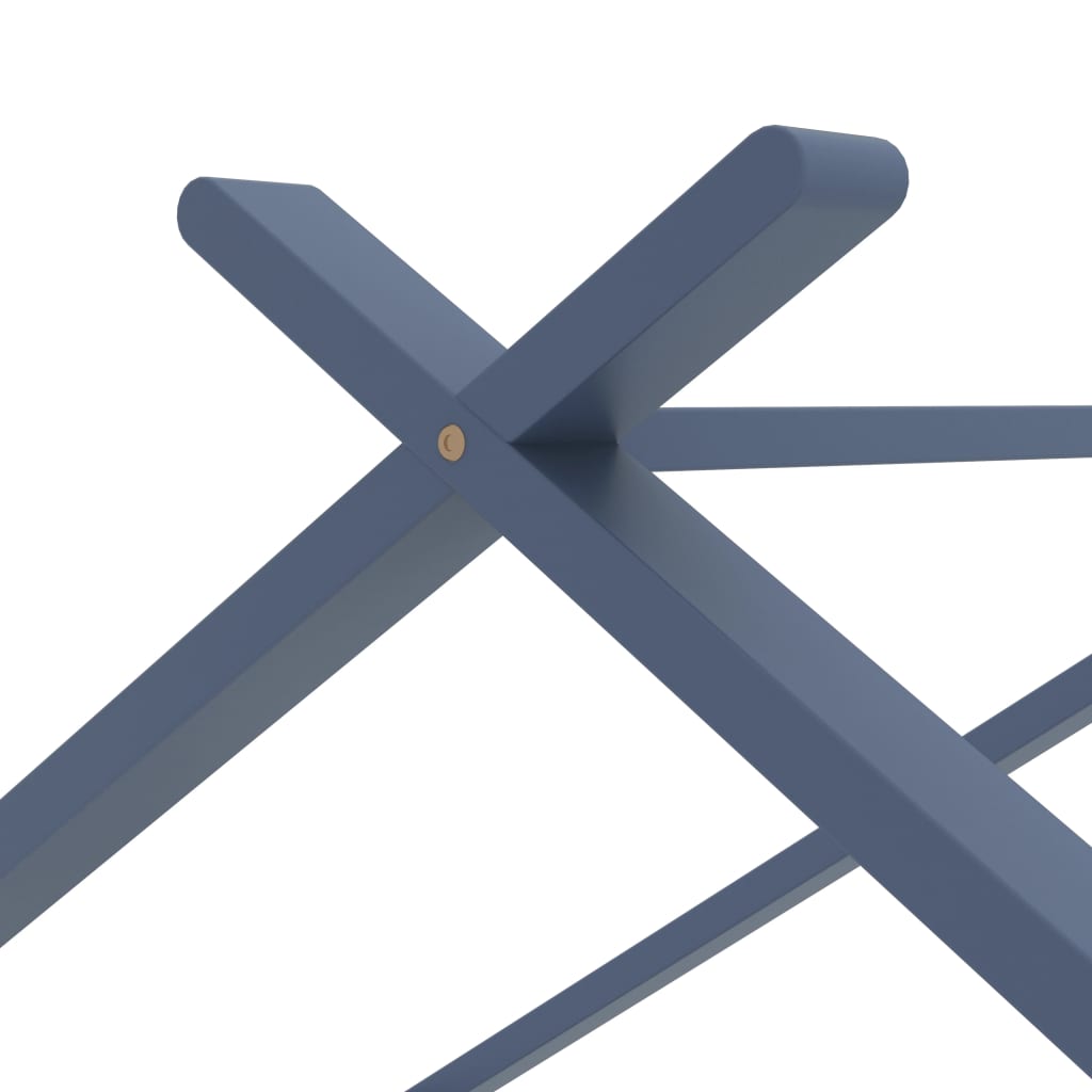 sengestel til børneseng 90x200 cm massivt fyrretræ grå