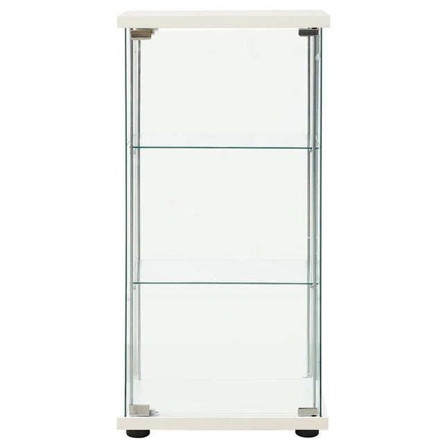 opbevaringsskab hærdet glas hvid