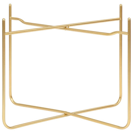sidebord 38x38x38,5 cm MDF sort og guldfarvet
