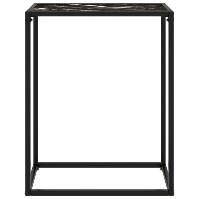 konsolbord 60x35x75 cm hærdet glas sort