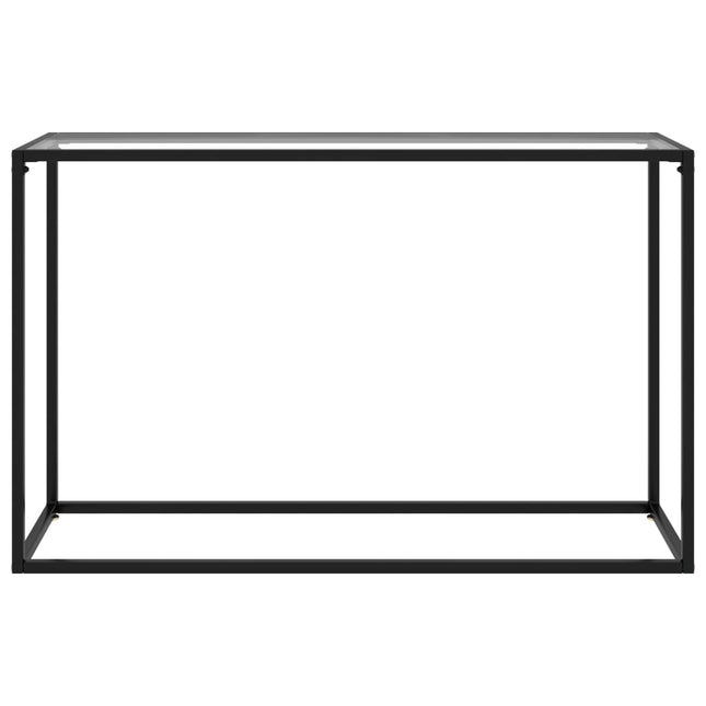 konsolbord 120x35x75 cm hærdet glas transparent