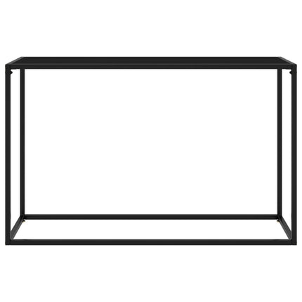 konsolbord 120x35x75 cm hærdet glas sort