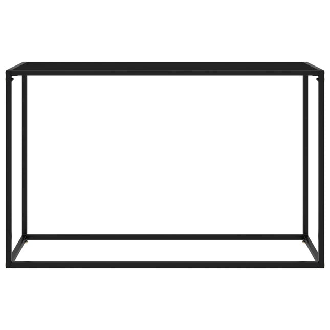 konsolbord 120x35x75 cm hærdet glas sort