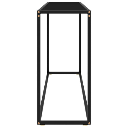 konsolbord 120x35x75 cm hærdet glas sort