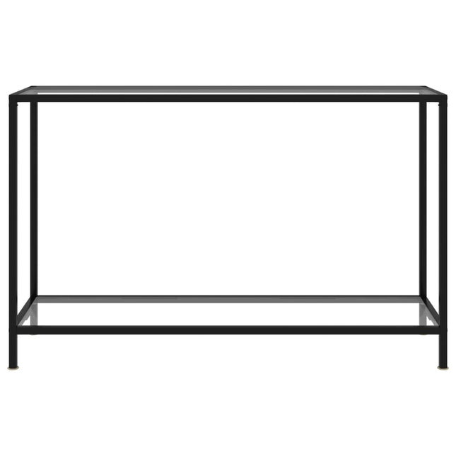 konsolbord 120x35x75 cm hærdet glas transparent