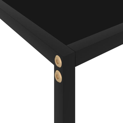 konsolbord 120x35x75 cm hærdet glas sort