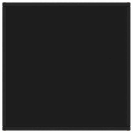sofabord 60x60x35 cm glas sort