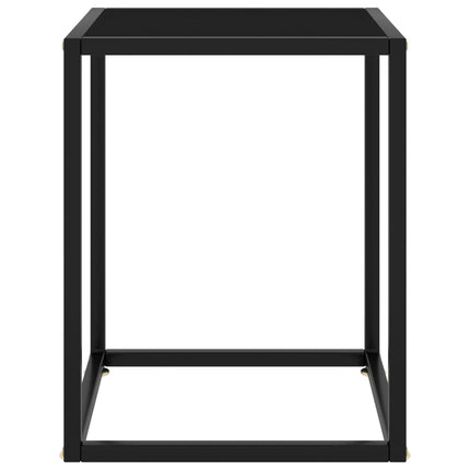 sofabord 40x40x50 cm glas sort
