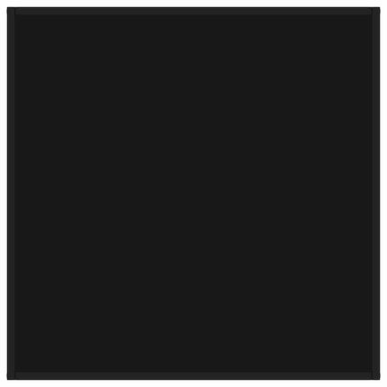 sofabord 90x90x50 cm glas sort
