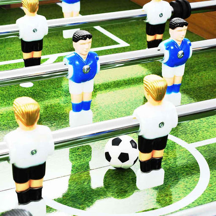 bordfodboldbord 60 kg 140x74,5x87,5 kg stål brun og sort