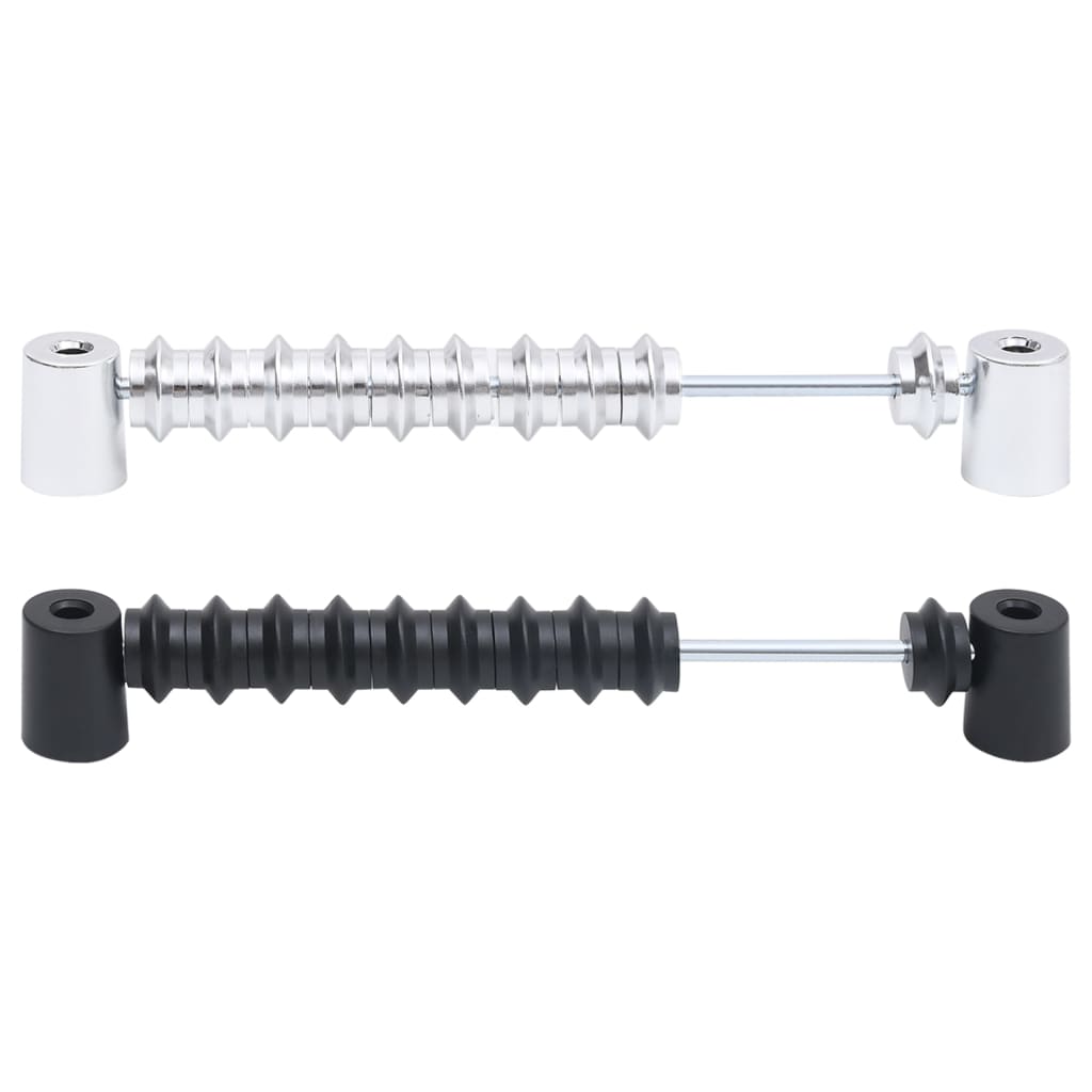 pointtavler til bordfodboldbord 2 stk. sort og sølvfarvet