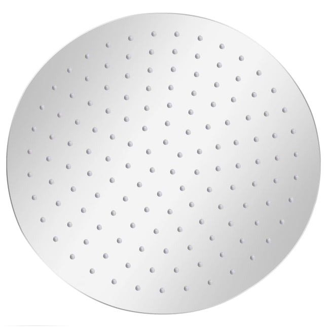 regnbrusehoved 30 cm rund rustfrit stål 304