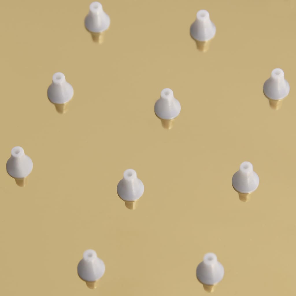 regnbrusehoved 40x30 cm rustfrit stål rektangulær guldfarvet