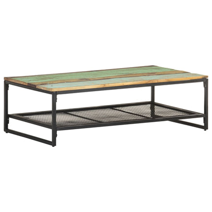 sofabord 110x60x35 cm massivt genbrugstræ