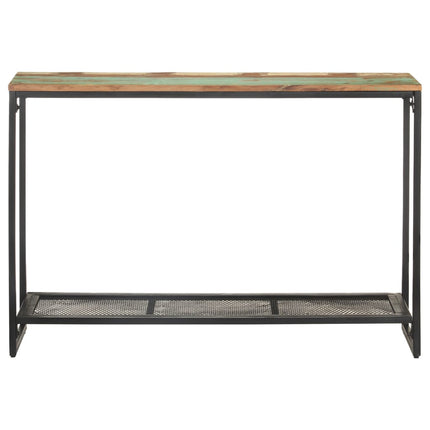konsolbord 110x35x75 cm massivt genbrugstræ