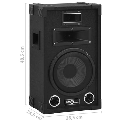 prof. passive hi-fi-scenehøjttalere 2 stk. 800 W sort
