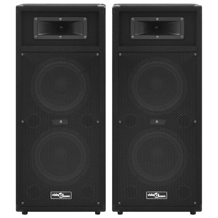 professionelle hi-fi-højtalere 2 stk. 1000 W sort