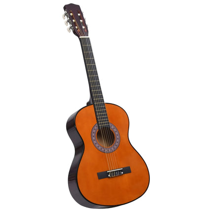 klassisk guitar med taske for begyndere 3/4 36"