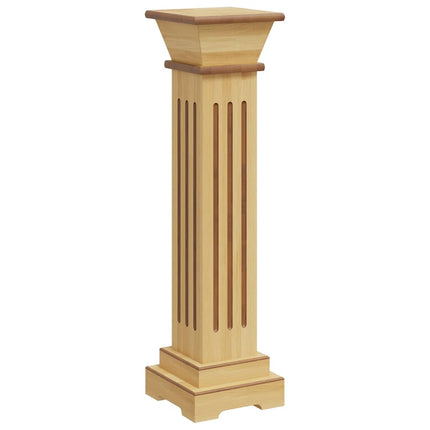 klassisk plantestativ 17x17x66 cm MDF firkantet lys træfarve