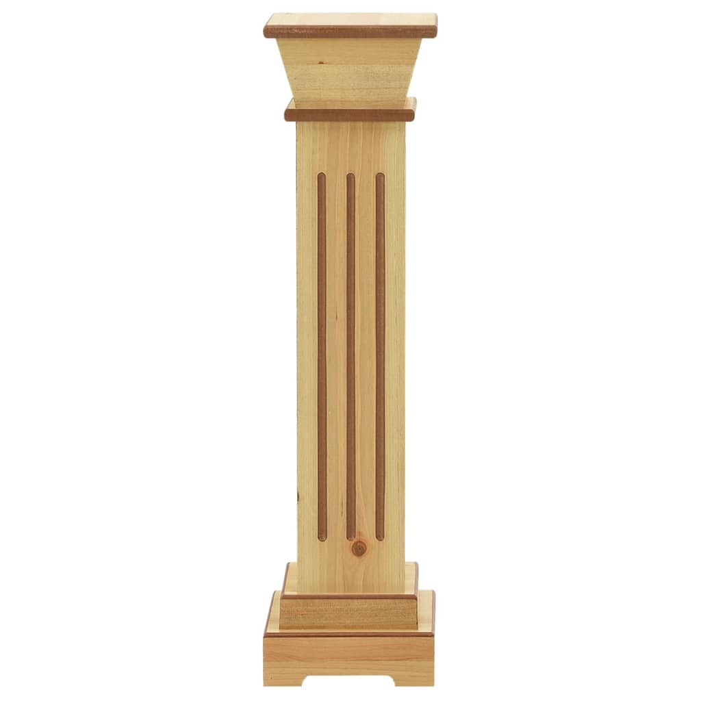 klassisk plantestativ 17x17x66 cm MDF firkantet lys træfarve