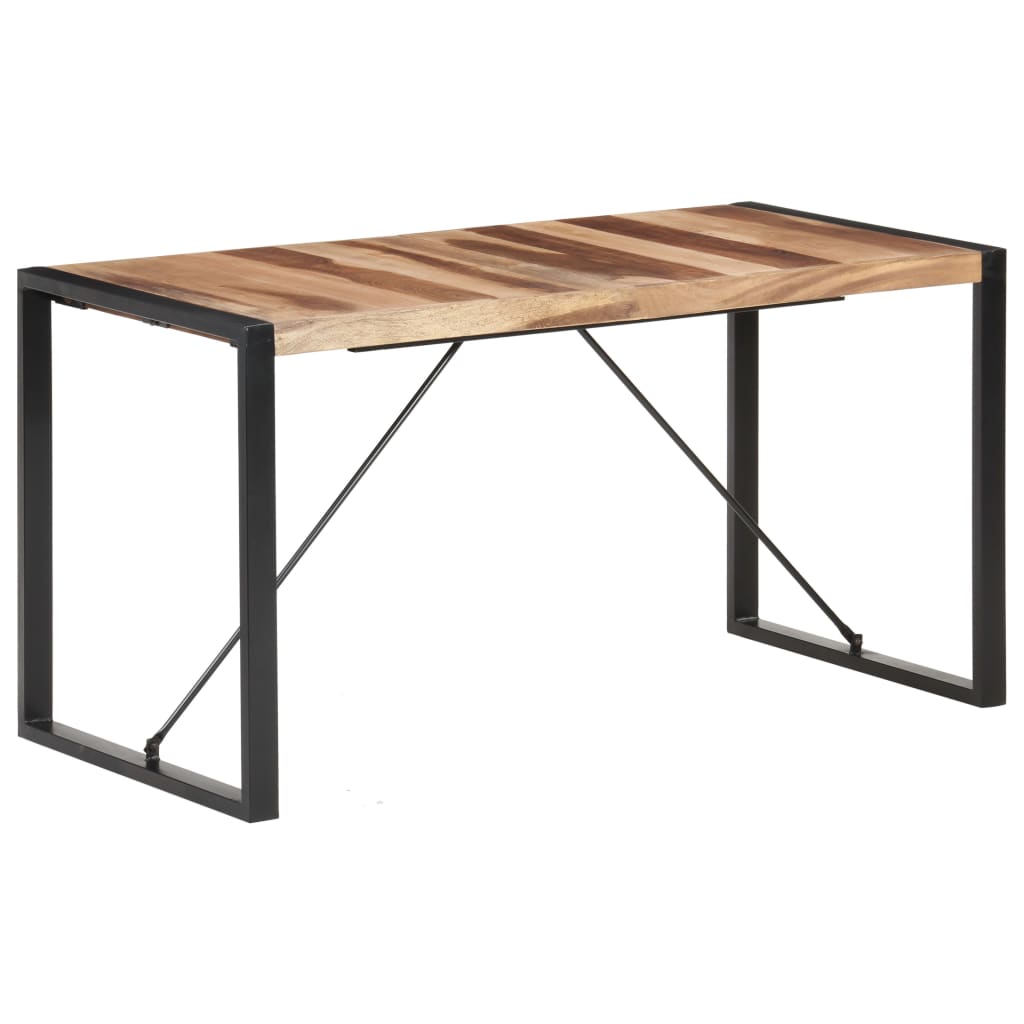 spisebord 140x70x75 cm massivt træ