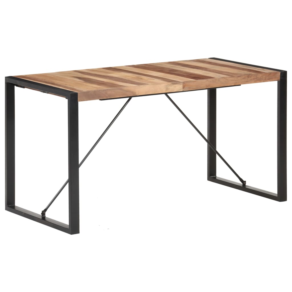 spisebord 140x70x75 cm massivt træ