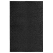 vaskbar dørmåtte 120x180 cm sort