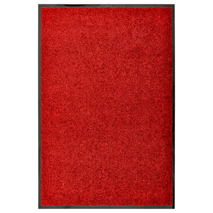 vaskbar dørmåtte 60x90 cm rød